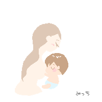 赤ちゃんはお母さんのおっぱいを吸いくちびるに感じる快感を楽しみ安心します